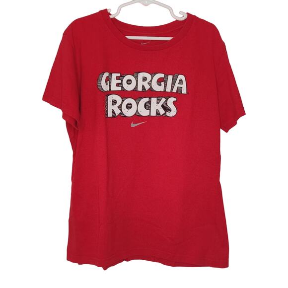 Nike Georgia Bulldogs University School House Rock Style T-Shirt Kids Small 4-5 - Picture 1 of 6